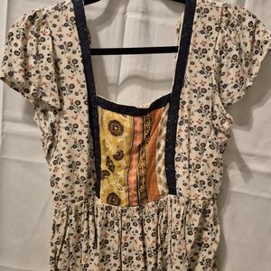 Maurices Floral Patchwork Women's Top